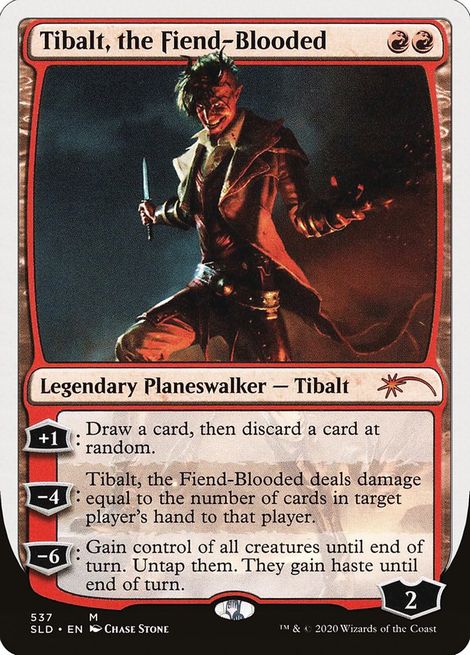 (537)《悪鬼の血脈、ティボルト/Tibalt, the Fiend-Blooded》[SLD] 赤R