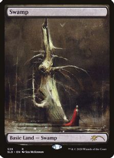 Foil】(539)□フルアート□《沼/Swamp》[SLD] 土地 | 日本最大級 MTG 