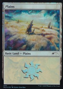 【Foil】(544)《平地/Plains》[SLD] 土地