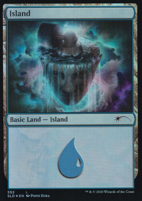 【Foil】(552)《島/Island》[SLD] 土地