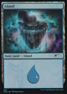 【Foil】(552)《島/Island》[SLD] 土地