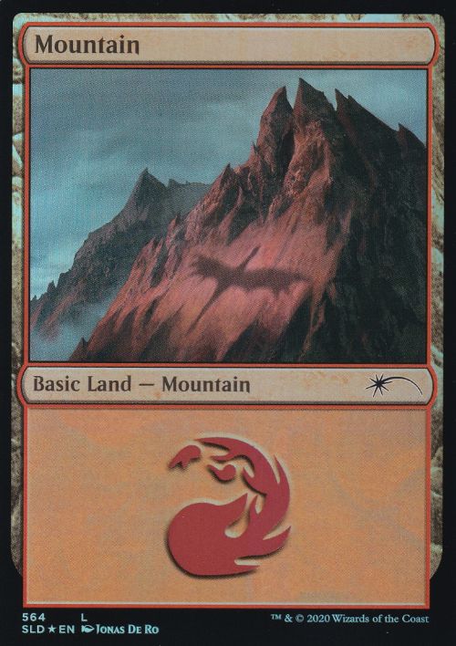 【Foil】(564)《山/Mountain》[SLD] 土地