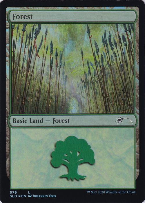 【Foil】(579)《森/Forest》[SLD] 土地