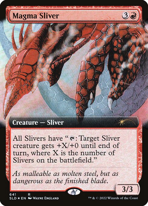 Foil】《溶岩スリヴァー/Magma Sliver》[LGN] 赤R | 日本最大級 MTG 