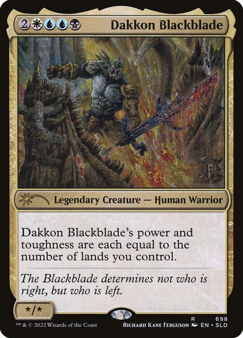 698)《黒き剣のダッコン/Dakkon Blackblade》[SLD] 金R | 日本最大級 