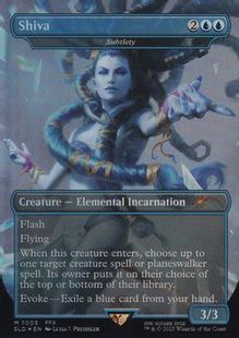 Foil】(7005)□Borderless□《Shiva》//《Subtlety》[SLD] | hareruya