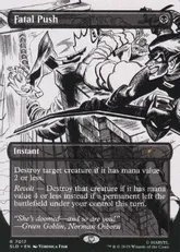 (7017)■ボーダーレス■《致命的な一押し/Fatal Push》[SLD] 黒