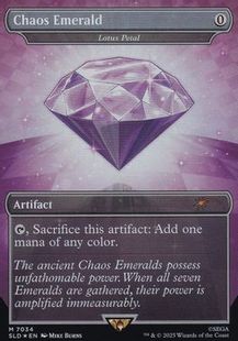 Foil】(7034)□ボーダーレス□《Chaos Emerald》//《水蓮の花びら 
