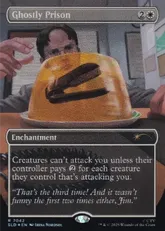 【Foil】(7042)■ボーダーレス■《亡霊の牢獄/Ghostly Prison》[Secret Lair Series] 白