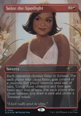 【Foil】(7044)■ボーダーレス■《注目の捕縛/Seize the Spotlight》[Secret Lair Series] 赤