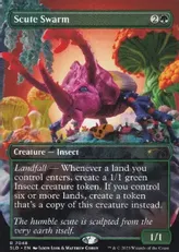 【Foil】(7048)■ボーダーレス■《硬鎧の大群/Scute Swarm》[SLD] 緑