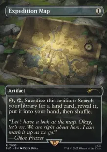 買取：【Foil】(7053)□ボーダーレス□《探検の地図/Expedition Map