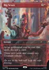 【Foil】(7096)■ボーダーレス■《大勝ち/Big Score》[SLD] 赤R