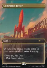 【Foil】(7097)■ボーダーレス■《統率の塔/Command Tower》[SLD] 土地R