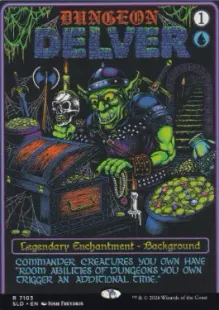 7103)□ボーダーレス□《ダンジョン探検家/Dungeon Delver》[SLD] 青R