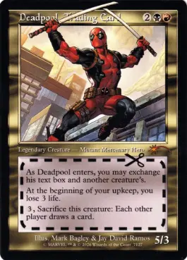 Foil】(7127)《Deadpool, Trading Card》[SLD] 金R | 日本最大級 MTG