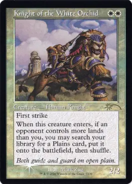 Foil】(7139)□旧枠□《白蘭の騎士/Knight of the White Orchid》[SLD