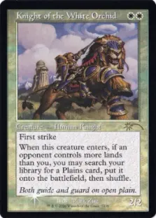 Foil】(7139)□旧枠□《白蘭の騎士/Knight of the White Orchid》[SLD