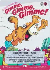 【Foil】(7165)■ボーダーレス■《Gimme, Gimme, Gimme!》//《輝光の推進力/Shiny Impetus》[SLD] 赤R