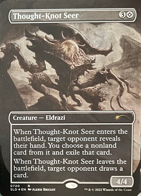 【Foil】(720)■ボーダーレス■《難題の予見者/Thought-Knot Seer》[SLD] 無R