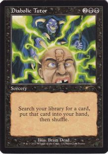 (721)■旧枠■《魔性の教示者/Diabolic Tutor》[SLD] 黒