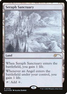 (733)■スケッチ■《熾天使の聖域/Seraph Sanctuary》[SLD] 土地