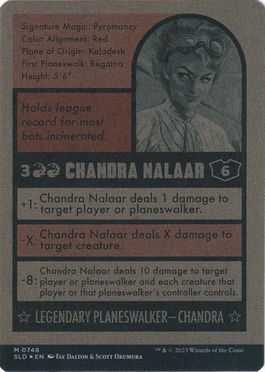 【Foil】(748)■ボーダーレス■《チャンドラ・ナラー/Chandra Nalaar》[SLD] 赤