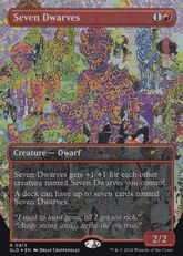 【Foil】(813)■ボーダーレス■《七人の小人/Seven Dwarves》[SLD] 赤