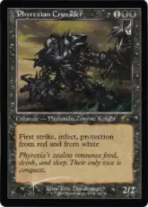 【Foil】(847)■旧枠■《ファイレクシアの十字軍/Phyrexian Crusader》[SLD] 黒