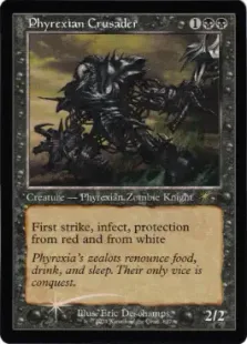 Foil】(847)□旧枠□《ファイレクシアの十字軍/Phyrexian Crusader