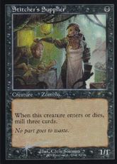 【Foil】(853)■旧枠■《縫い師への供給者/Stitcher's Supplier》[SLD] 黒