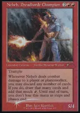【Foil】(857)■旧枠■《戦慄衆の勇者、ネヘブ/Neheb, Dreadhorde Champion》[SLD] 赤