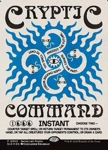 Foil】(905)□ボーダーレス□《謎めいた命令/Cryptic Command》[SLD 