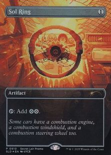 【Foil】(910)■ボーダーレス■《太陽の指輪/Sol Ring》[SLD] 茶