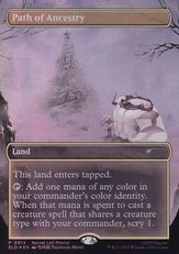【Foil】(914)■ボーダーレス■《祖先の道/Path of Ancestry》[SLD] 土地