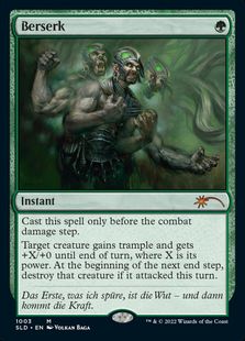 Foil】(1003)《狂暴化/Berserk》[SLD] 緑R | 日本最大級 MTG通販サイト 