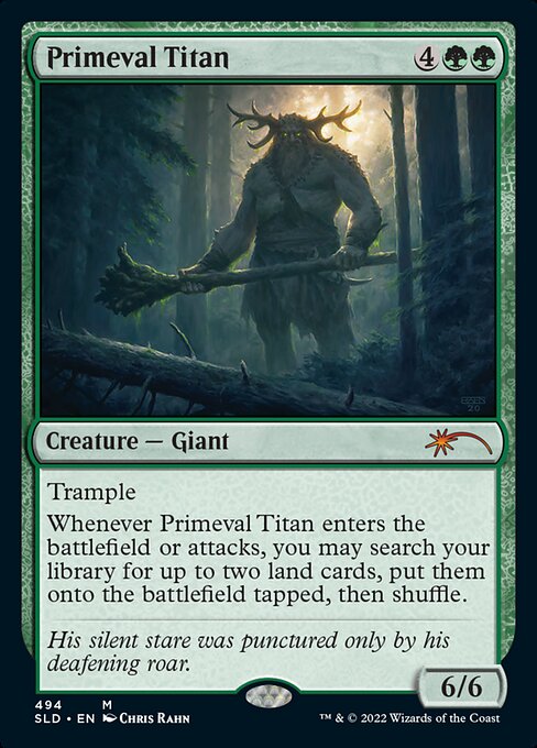 (494)《原始のタイタン/Primeval Titan》[SLD] 緑R