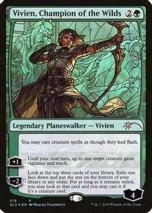 【Foil】(519)《野獣の擁護者、ビビアン/Vivien, Champion of the Wilds》[SLD] 緑R