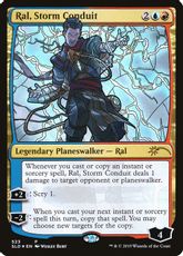 【Foil】(523)《嵐の伝導者、ラル/Ral, Storm Conduit》[SLD] 金R