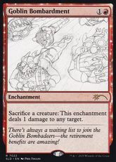 (7022)■スケッチ■《ゴブリンの砲撃/Goblin Bombardment》[SLD] 赤
