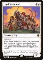 (AFR-23)《忠実な軍用犬/Loyal Warhound》(SLD構築済み)[PWシンボル付き再版] 白R