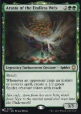 (BLC-205)《終わりなき巣網のアラスタ/Arasta of the Endless Web》(SLD構築済み)[PWシンボル付き再版] 緑R