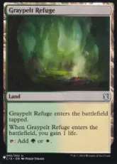 (C19-249)《灰色革の隠れ家/Graypelt Refuge》(SLD構築済み)[PWシンボル付き再版] 土地U