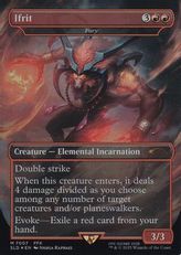 【Foil】(7007)■ボーダーレス■《イフリート/Ifrit》//《激情/Fury》[SLD] 赤