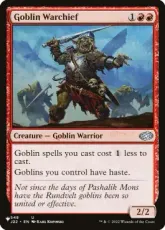 (J22-548)《ゴブリンの戦長/Goblin Warchief》(SLD構築済み)[PWシンボル付き再版] 赤U