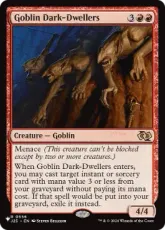 (J25-556)《ゴブリンの闇住まい/Goblin Dark-Dwellers》(SLD構築済み)[PWシンボル付き再版] 赤R