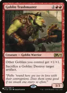 M19-144)《ゴブリンの損壊名手/Goblin Trashmaster》(SLD構築済み)[PW