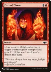 (MH1-123)《炎の拳/Fists of Flame》(SLD構築済み)[PWシンボル付き再版] 赤C