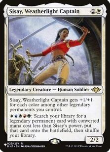 ウェザーライトの艦長、シッセイ/Sisay, Weatherlight Captain》(SLD 
