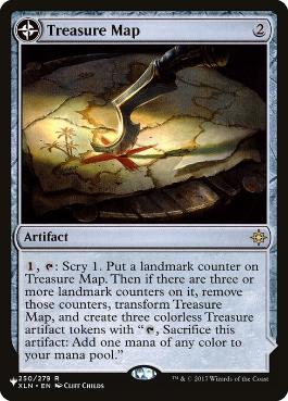 《宝物の地図/Treasure Map》/《宝物の入り江/Treasure Cove》(SLD構築済み)[PWシンボル付き再版] 茶R